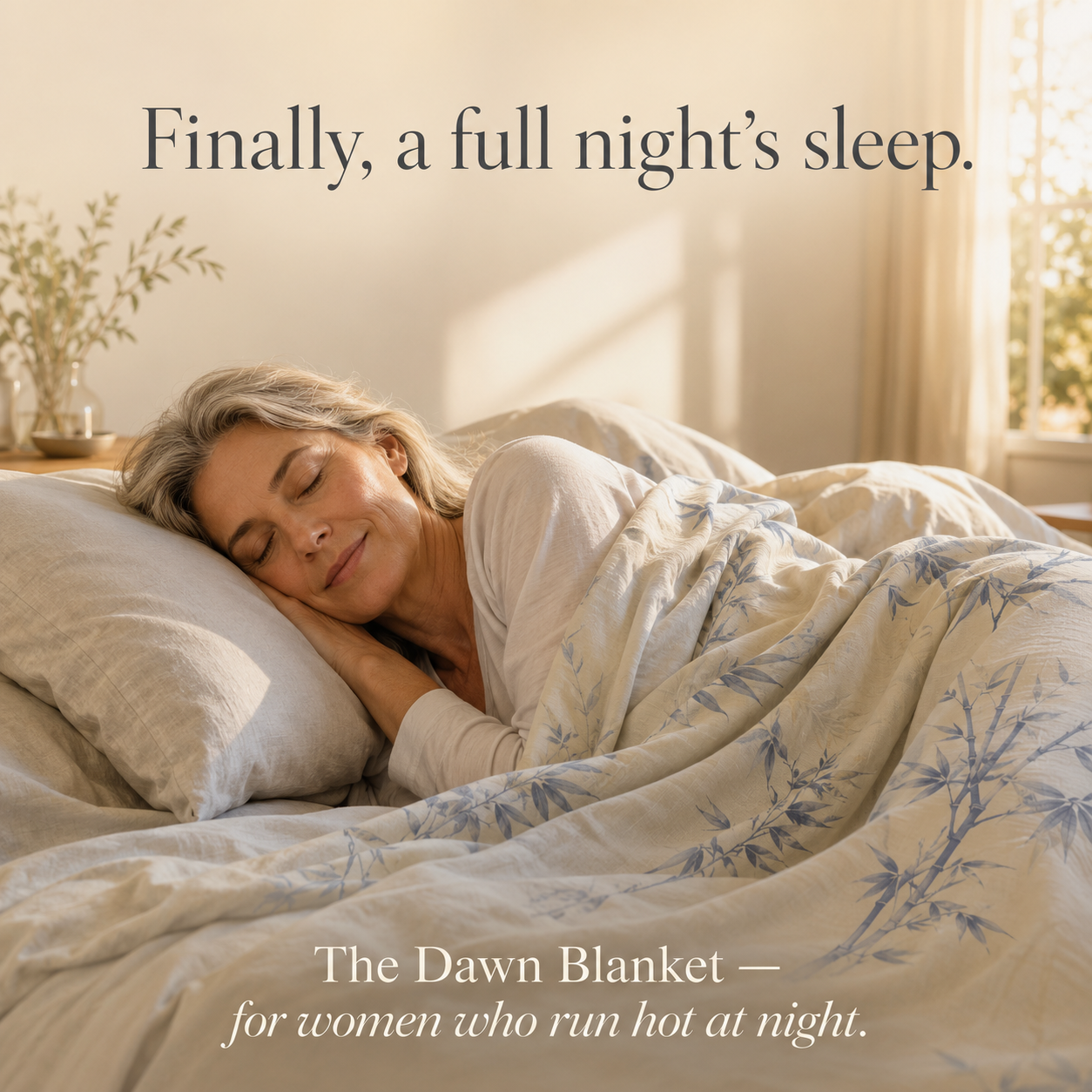 Breathable Pure Bamboo Cooling Blanket